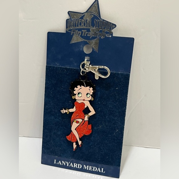 Universal Other - Universal Studios Betty Boop Red Lanyard Medal